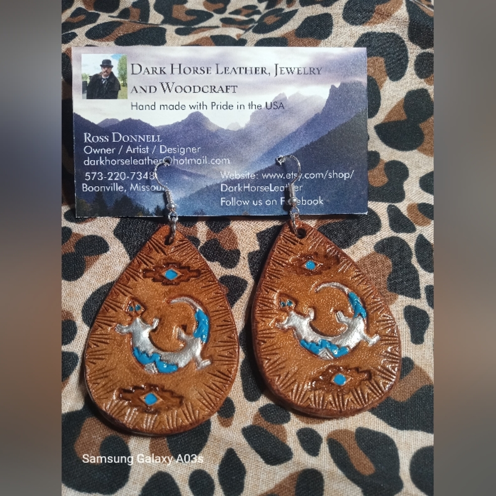 Southwestern Leather Earrings